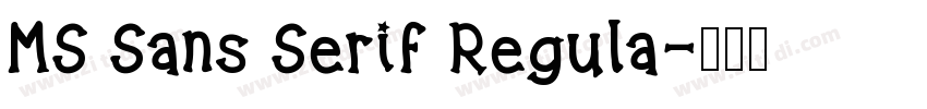 MS Sans Serif Regula字体转换